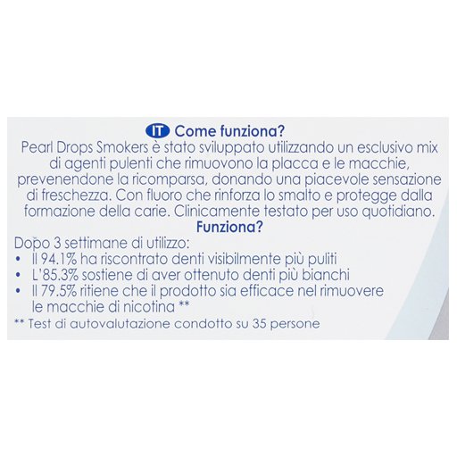 Acqua E Sapone Sicilia PEARL DROPS DENTIFRICIO SMOKERS 50 ML