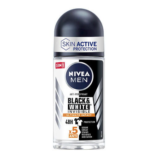 Acqua E Sapone Sicilia NIVEA DEODORANTE MEN ROLL ON BLACK WHITE